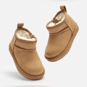 NEW Balabala Toddler Winter Snow Classic Zip Up Fur Mini Snow Boots 5.5